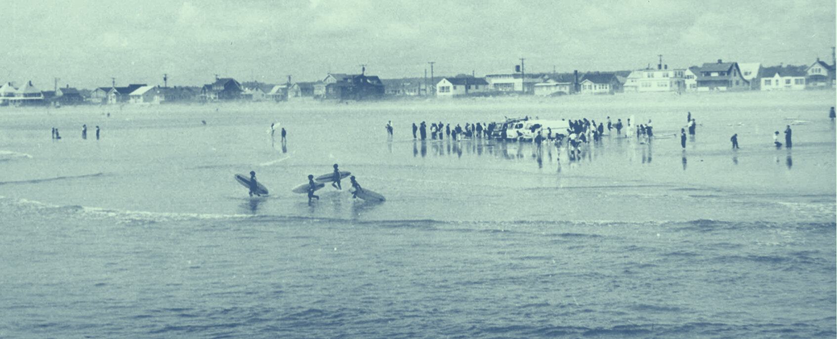 Two-mile stretch of white sand and surf on local beach